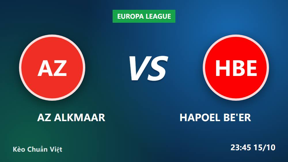 AZ Alkmaar vs Hapoel Be'er: Liệu chủ nhà có giữ trọn 3 điểm?