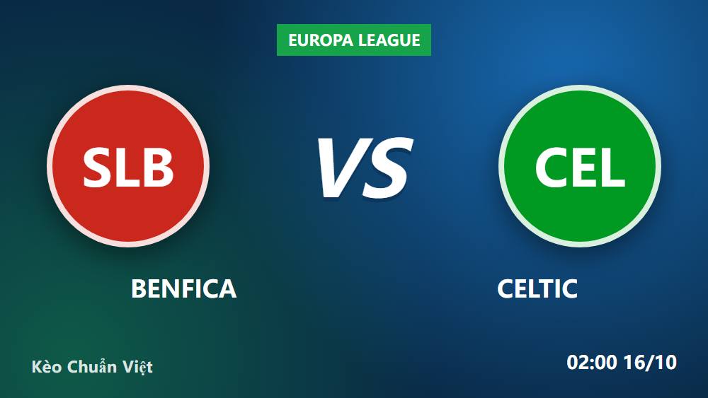 Benfica vs Celtic 15/10/2026: Cuộc lột xác của Đại bàng và Bầy sói