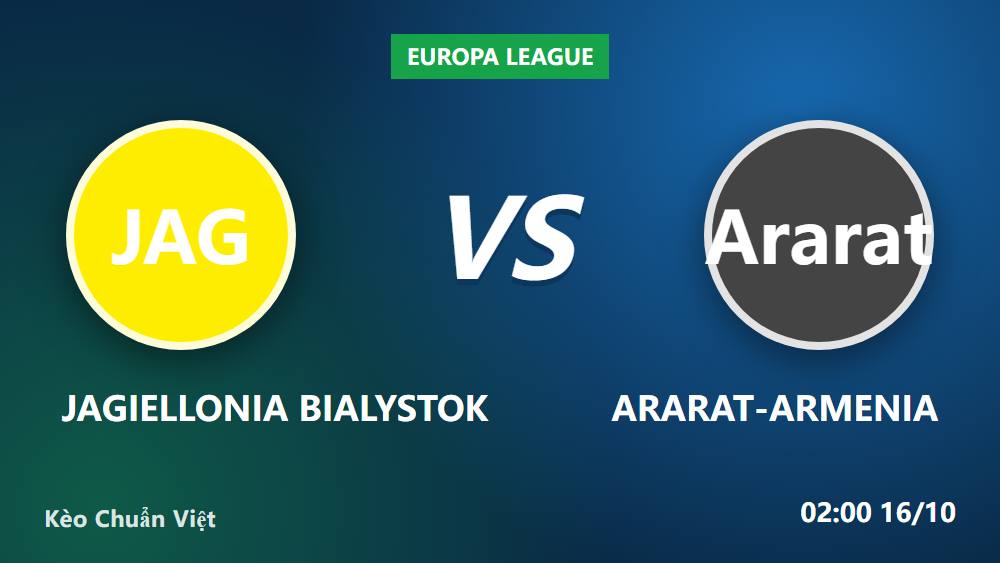 Jagiellonia vs Ararat-Armenia: Cửa thắng cho tân binh Ba Lan?